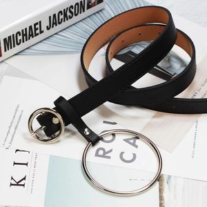 Silver & black O ring fashion gothic belt